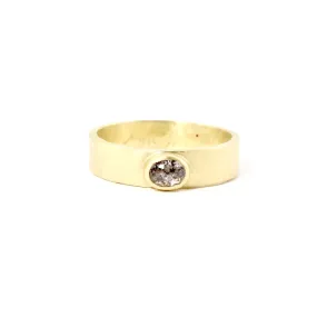 Solitaire Diamond and 18 KT Gold Ring by Sarah Mcguire