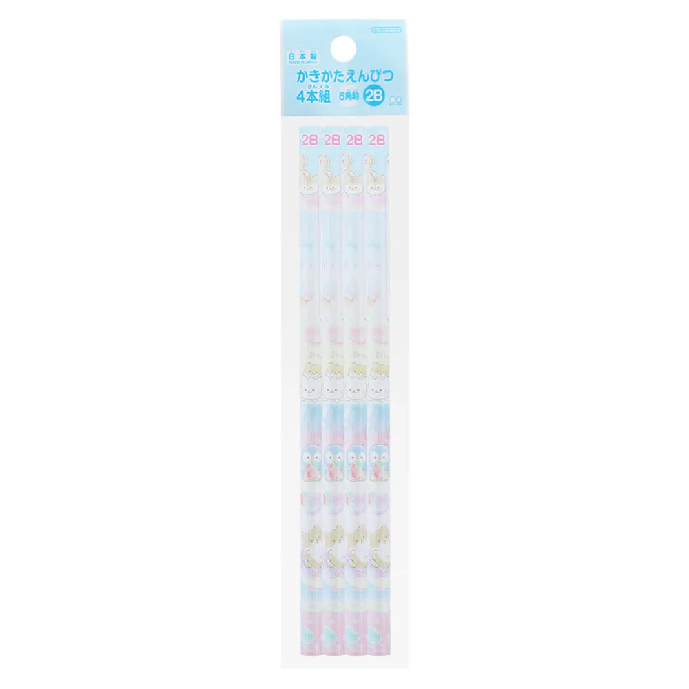 Sun-Star Hexgonal Pencils 2B (4pcs)