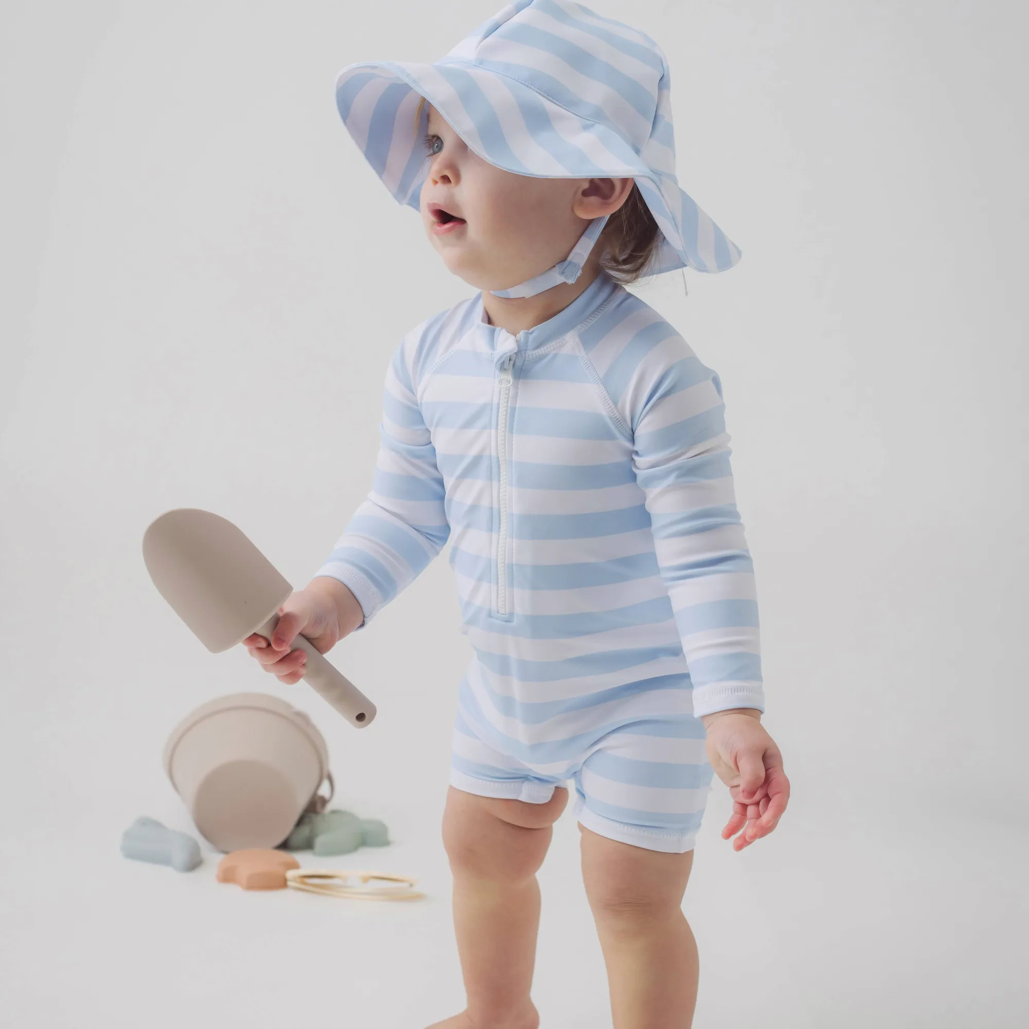 Swimsuit Romper & Hat Set