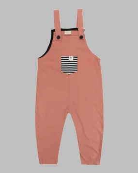 Terracotta Plain Dungarees