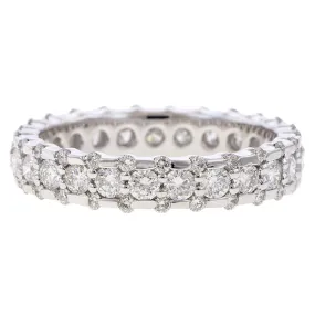 Vintage Diamond Eternity Wedding Band Ring