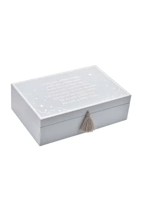 Wooden Keepsake Box - Blue